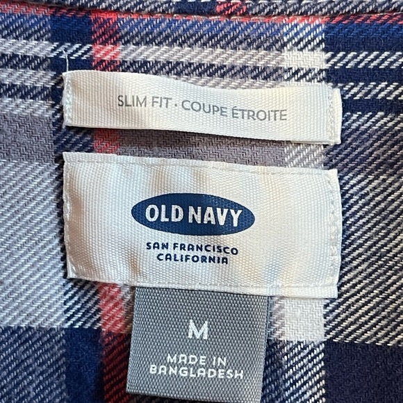Old Navy Slim Fit Plaid Flannel Shirt - Picture 3 of 5
